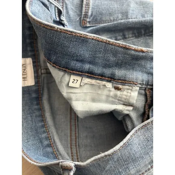 HUDSON HIGH RISE ROLL TAB CROPPED JEANS SIZE 27 - Picture 7 of 7